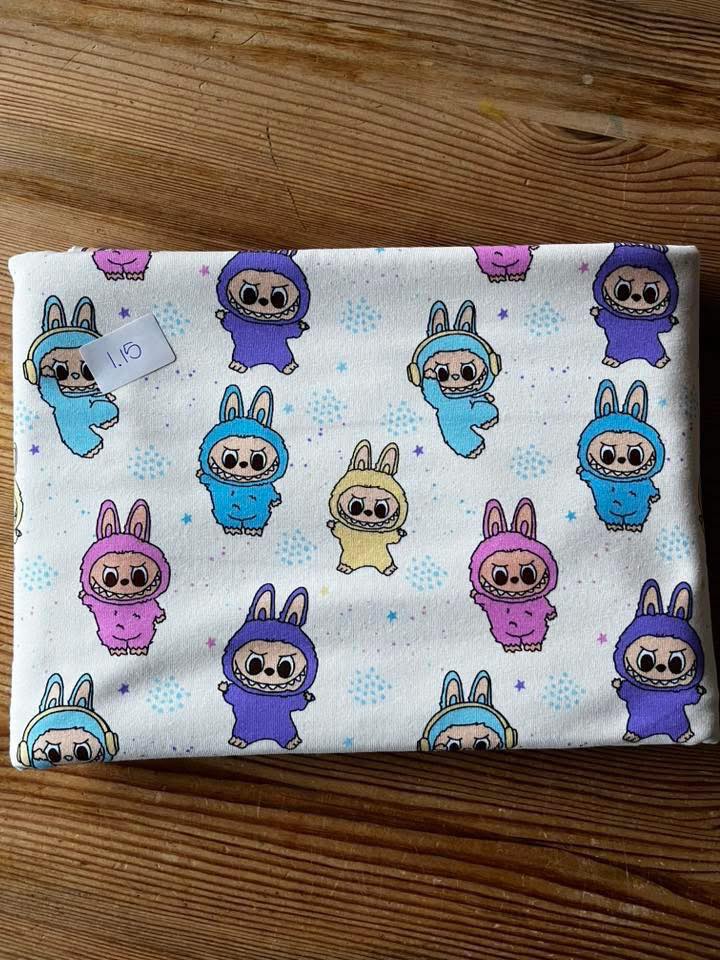 Vit monster jersey - 1,15 meter