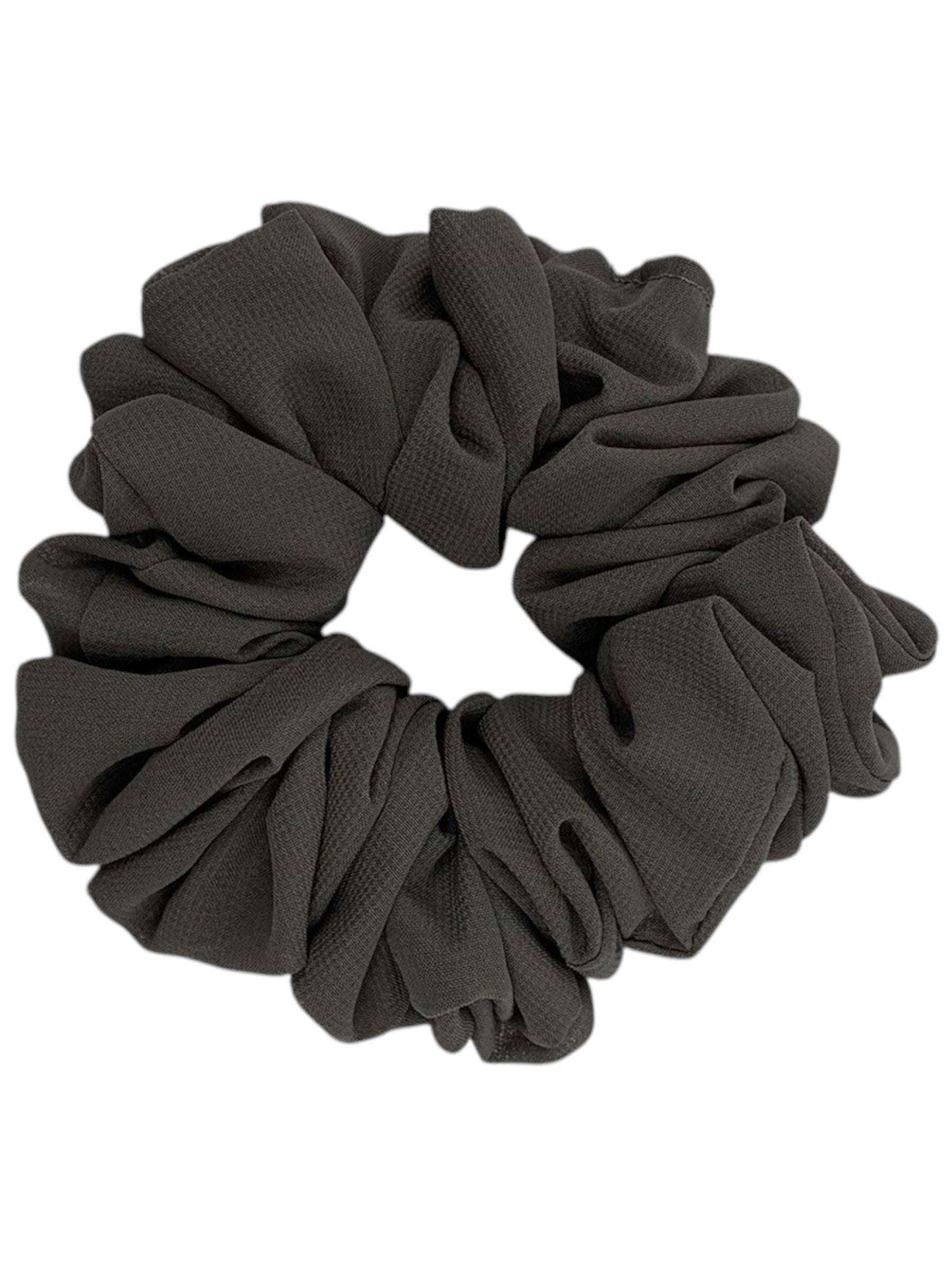 Brun chiffong scrunchie