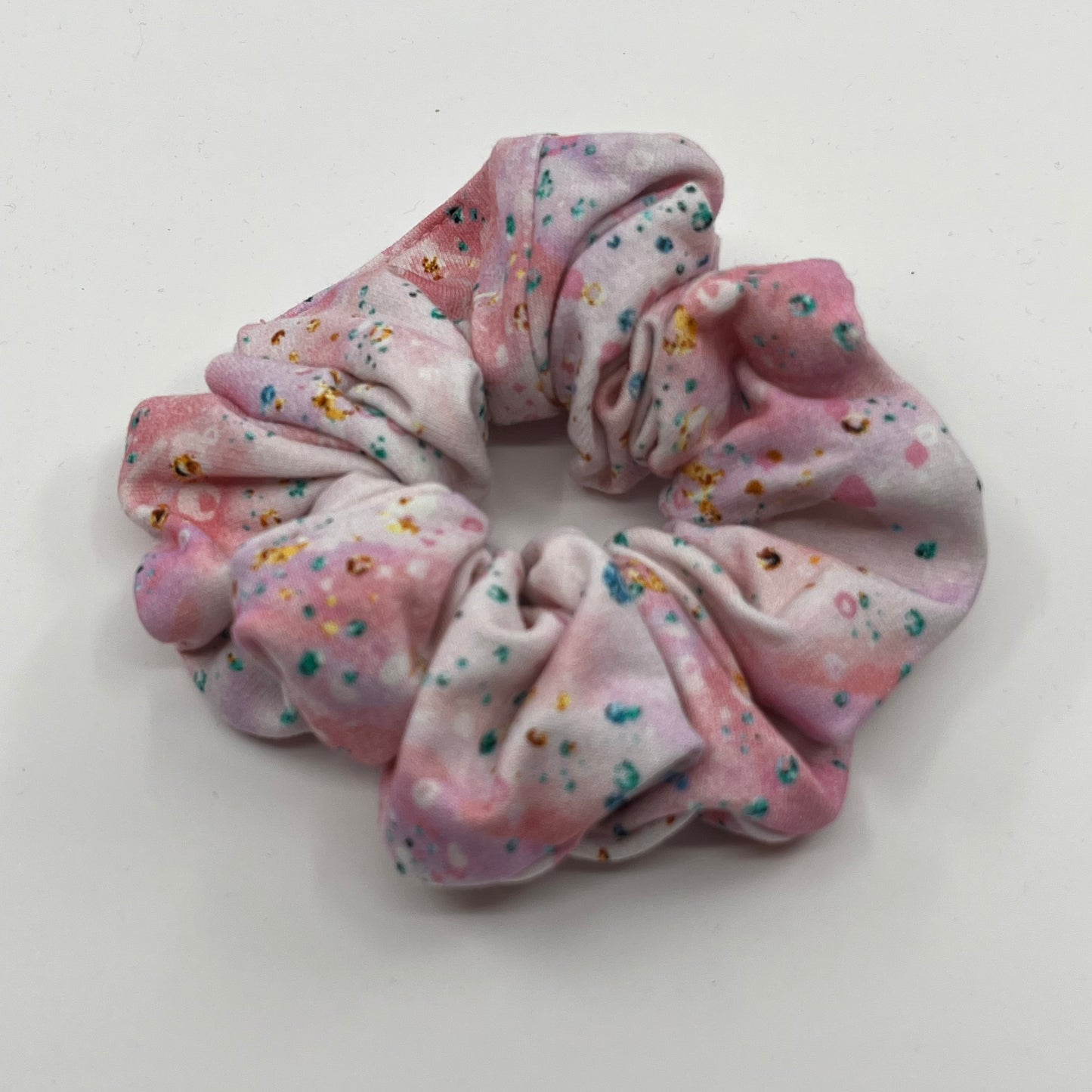 Rosa glitter scrunchie