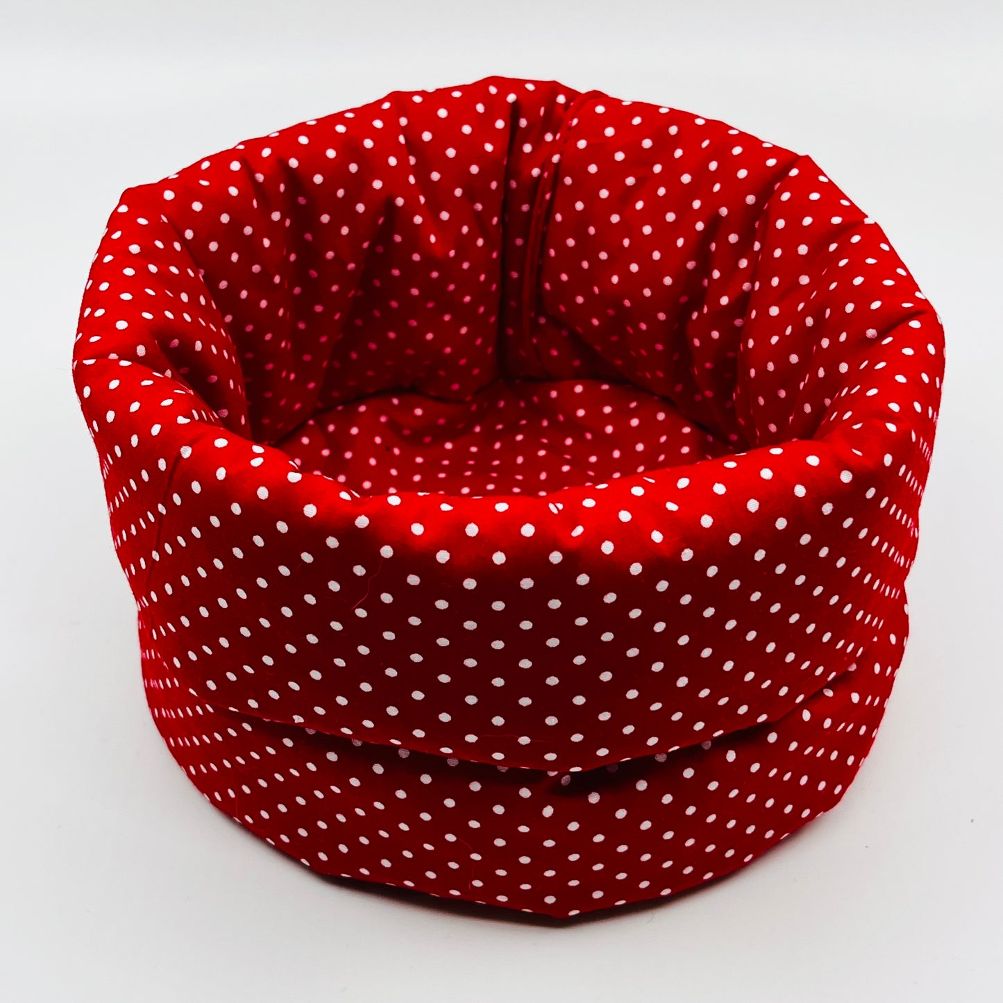 Röda prickar sminkkorg