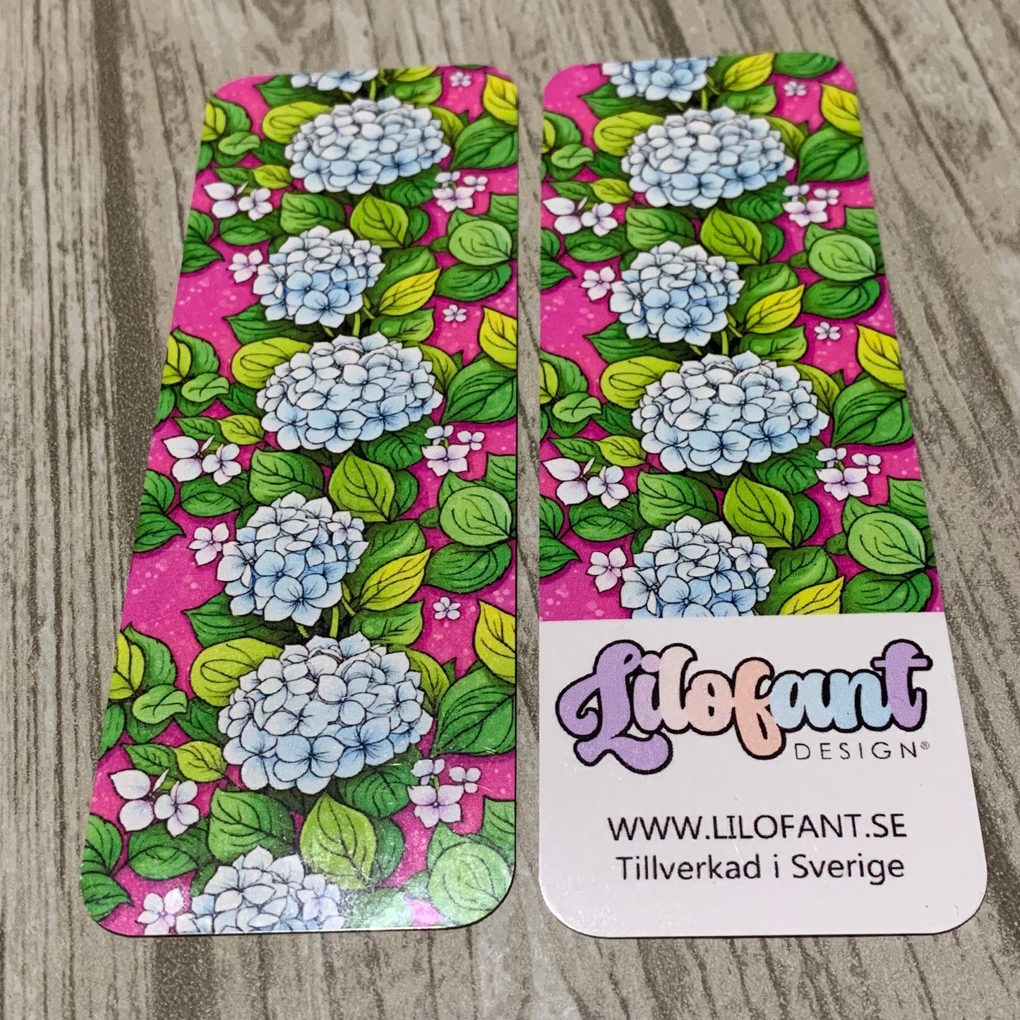 Hortensia bokmärke - Lilofant Design