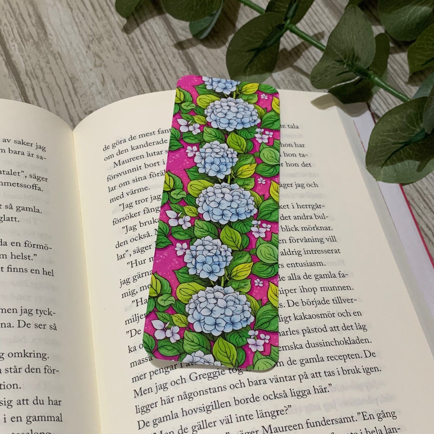 Hortensia bokmärke - Lilofant Design