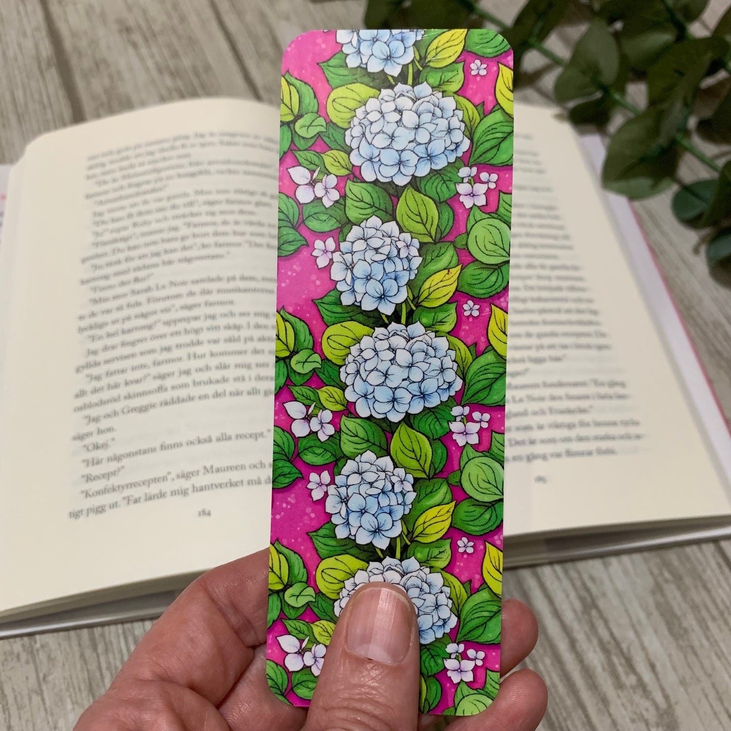 Hortensia bokmärke - Lilofant Design