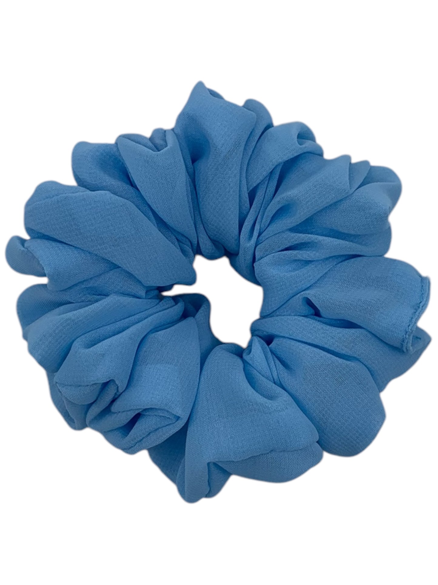Ljusblå chiffong scrunchie - Lilofant Design