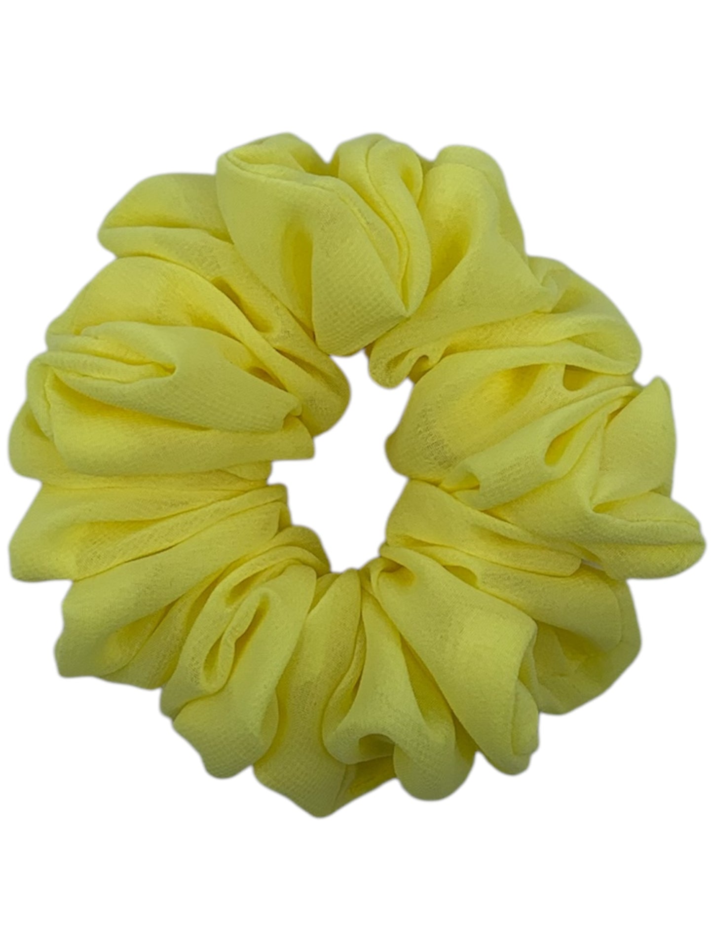 Ljusgul chiffong scrunchie - Lilofant Design