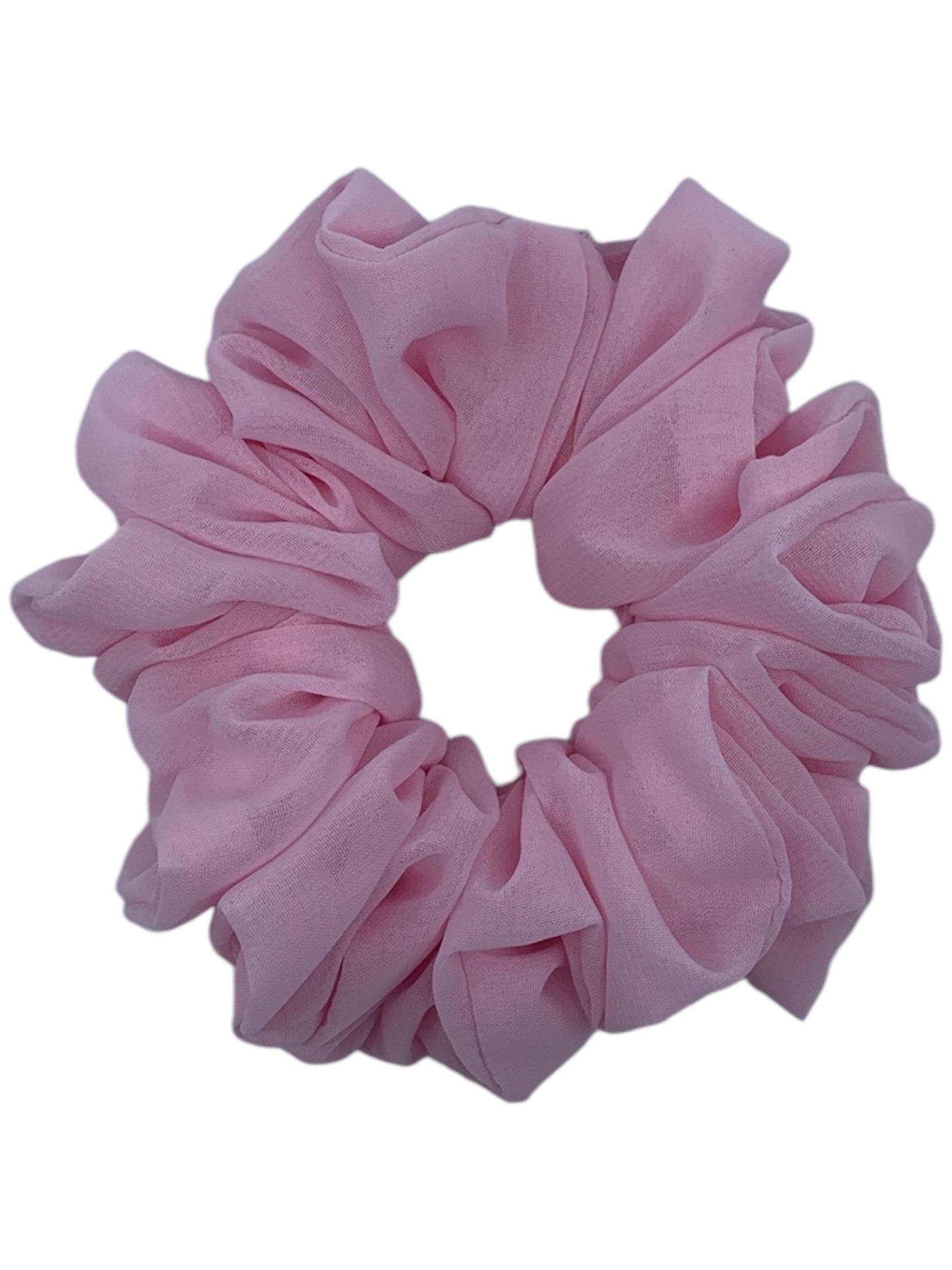 Ljusrosa chiffong scrunchie - Lilofant Design