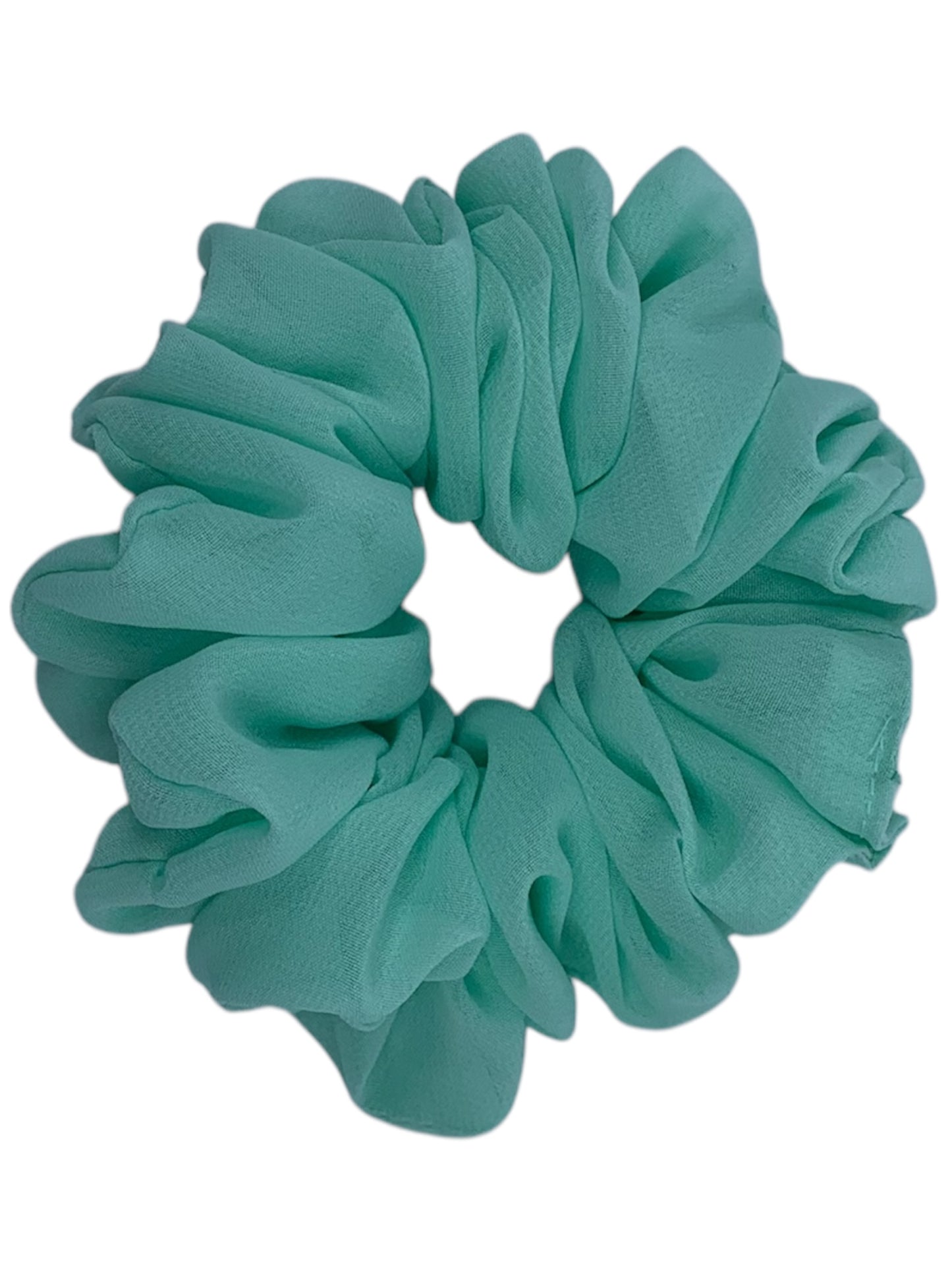 Mintgrön chiffong scrunchie - Lilofant Design