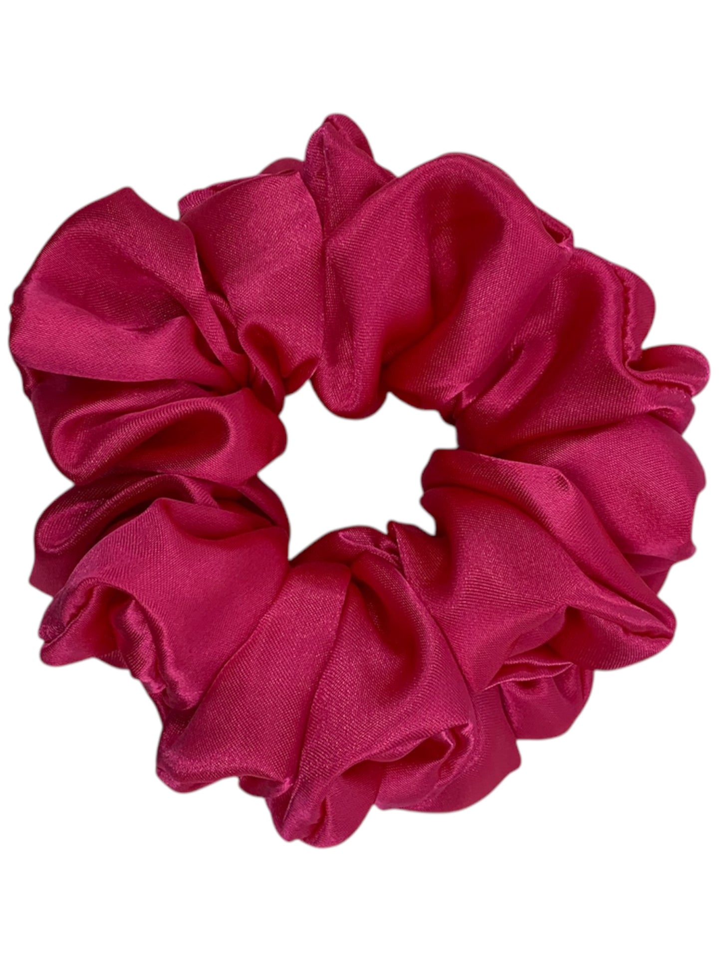 Mörk cerise satin scrunchie - Lilofant Design