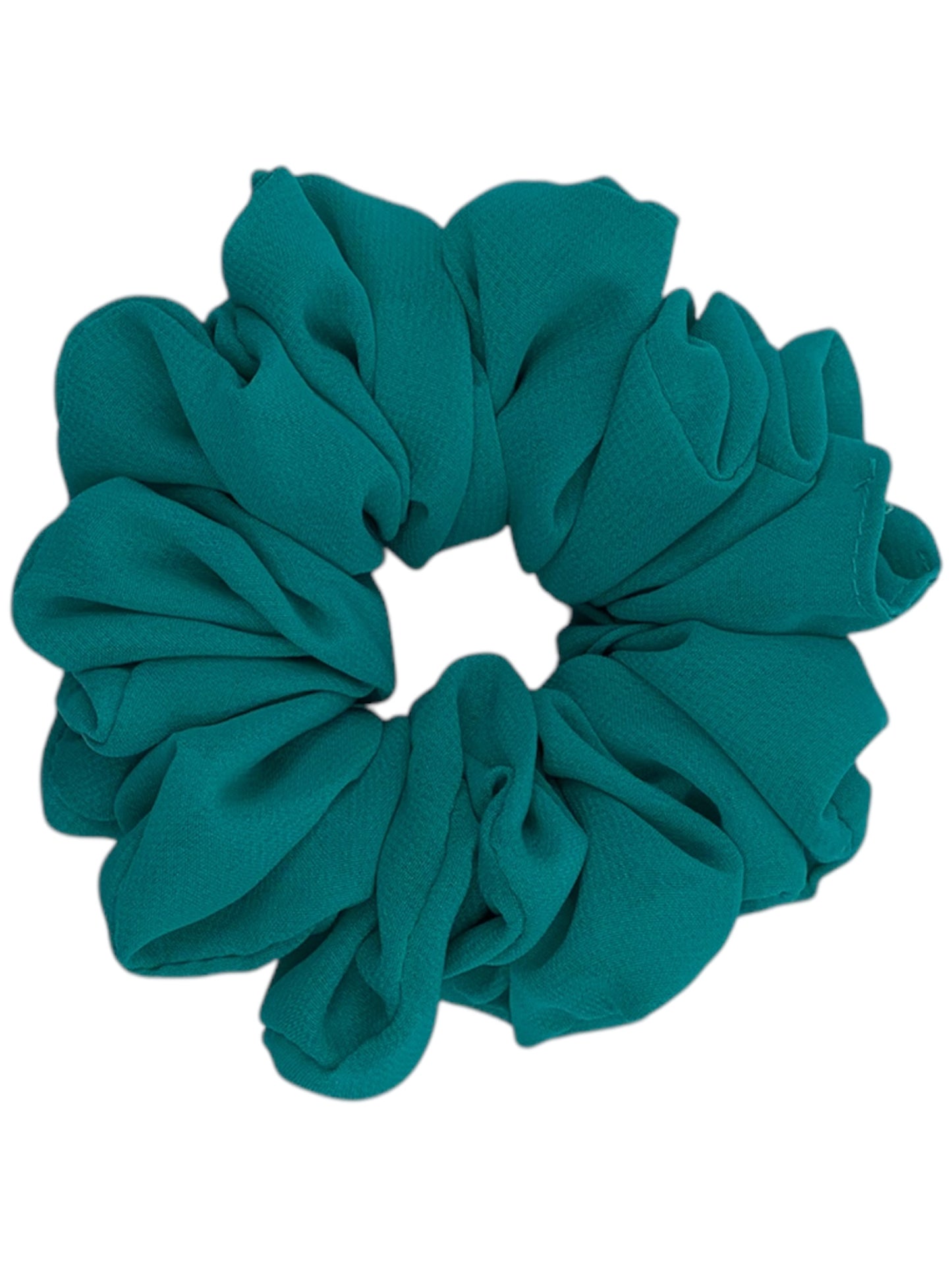Mörk mint chiffong scrunchie - Lilofant Design