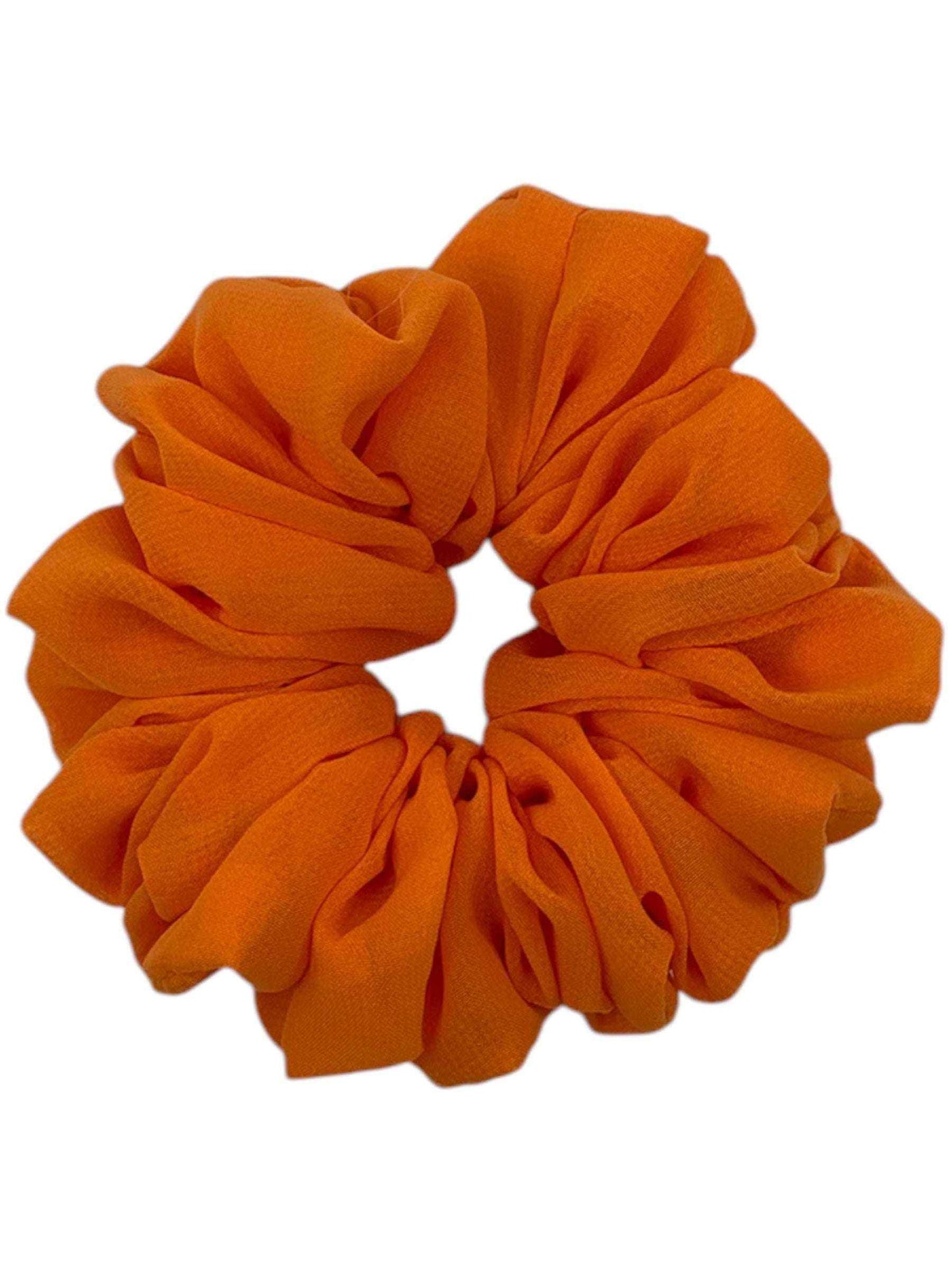 Orange chiffong scrunchie