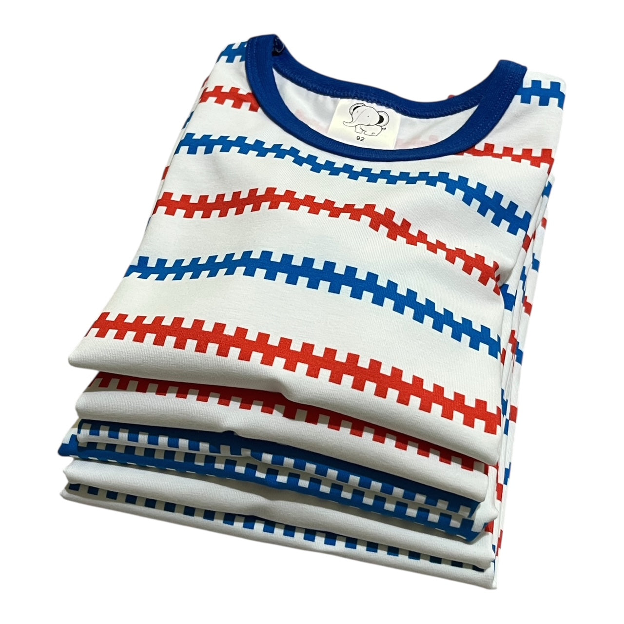 Fiskarmönstrad t-shirt