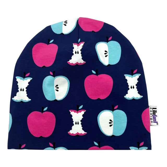Blå äpplen mössa