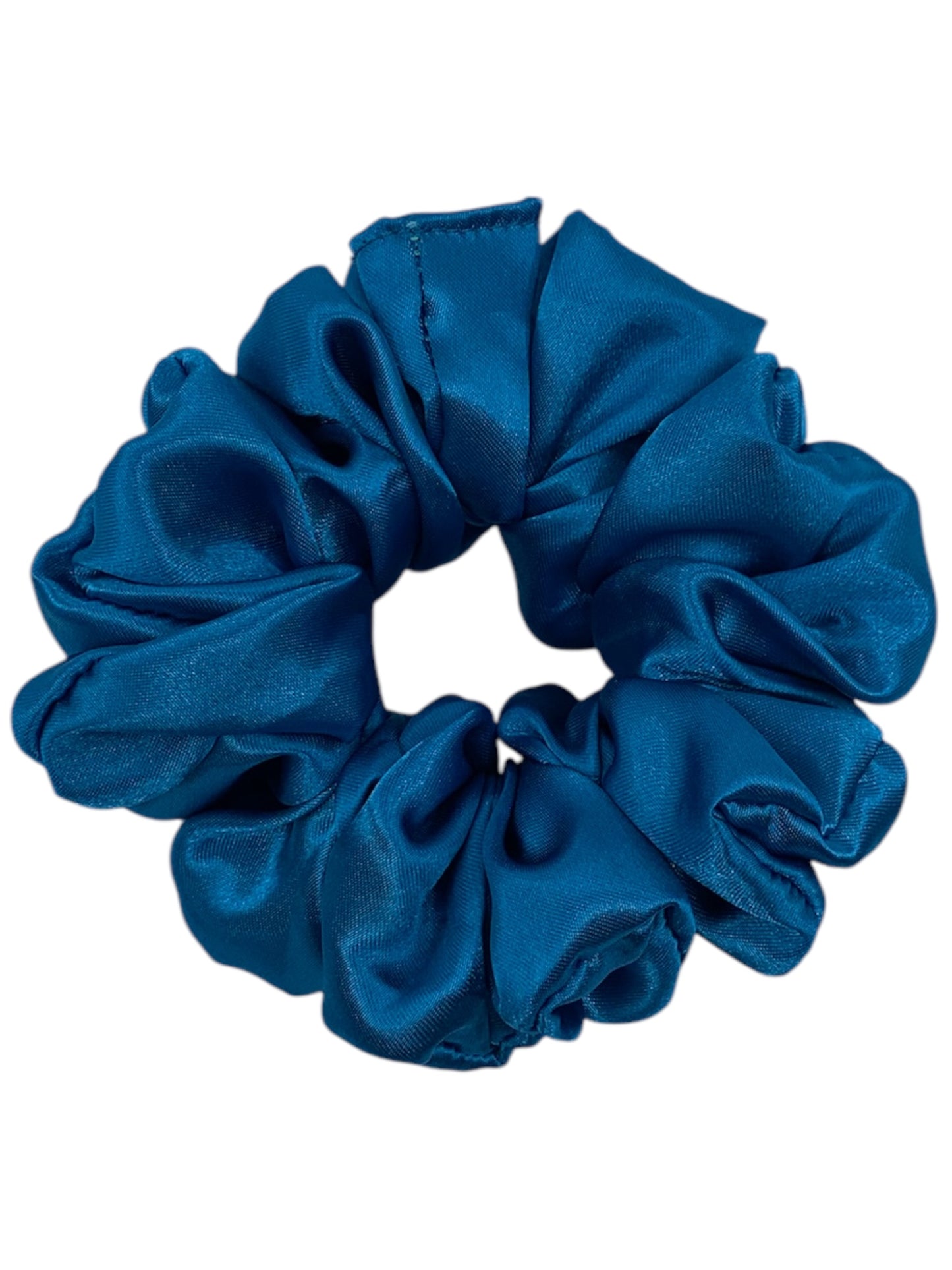 Turkos satin scrunchie - Lilofant Design