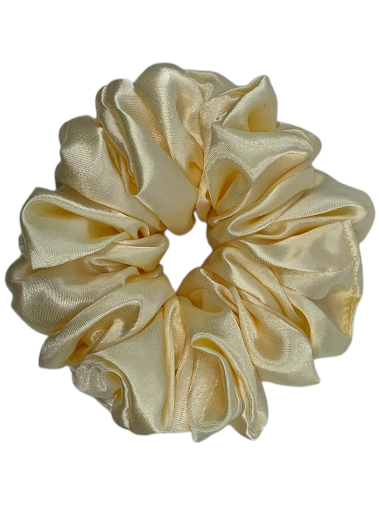 Vanilj satin scrunchie - Lilofant Design