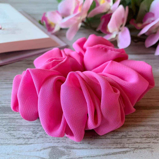 Rosa chiffong scrunchie
