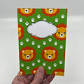 Grön leo the lion - anteckningsbok A5 - Lilofant Design