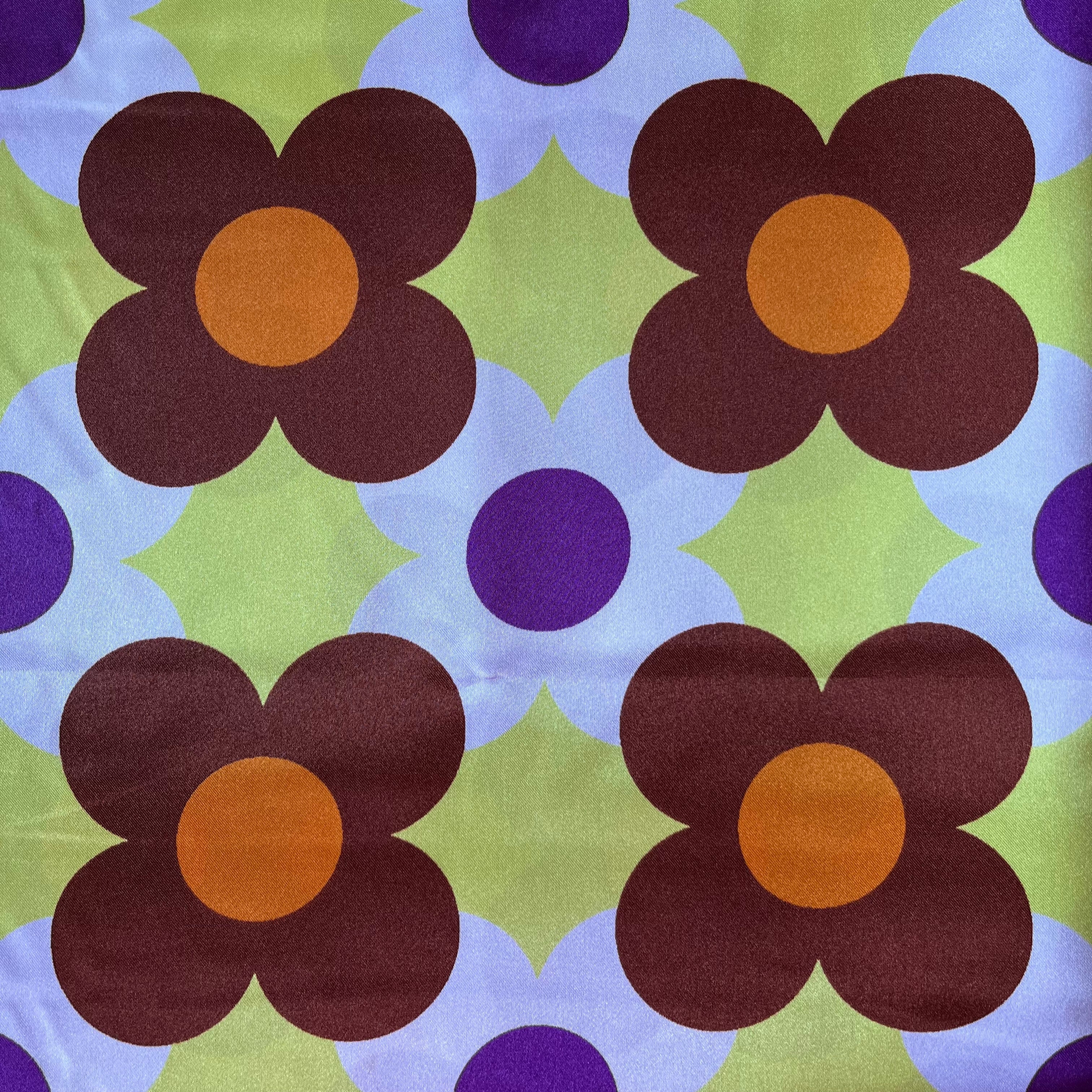 Gula blommor satin - 0,4 meter