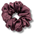 plommonrosa classic satin scrunchie
