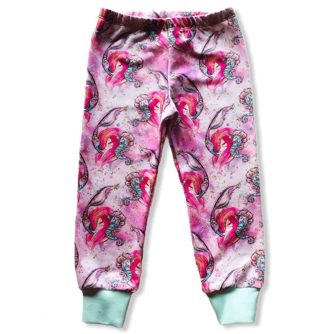 Rosa sjöjungfru muddbyxor