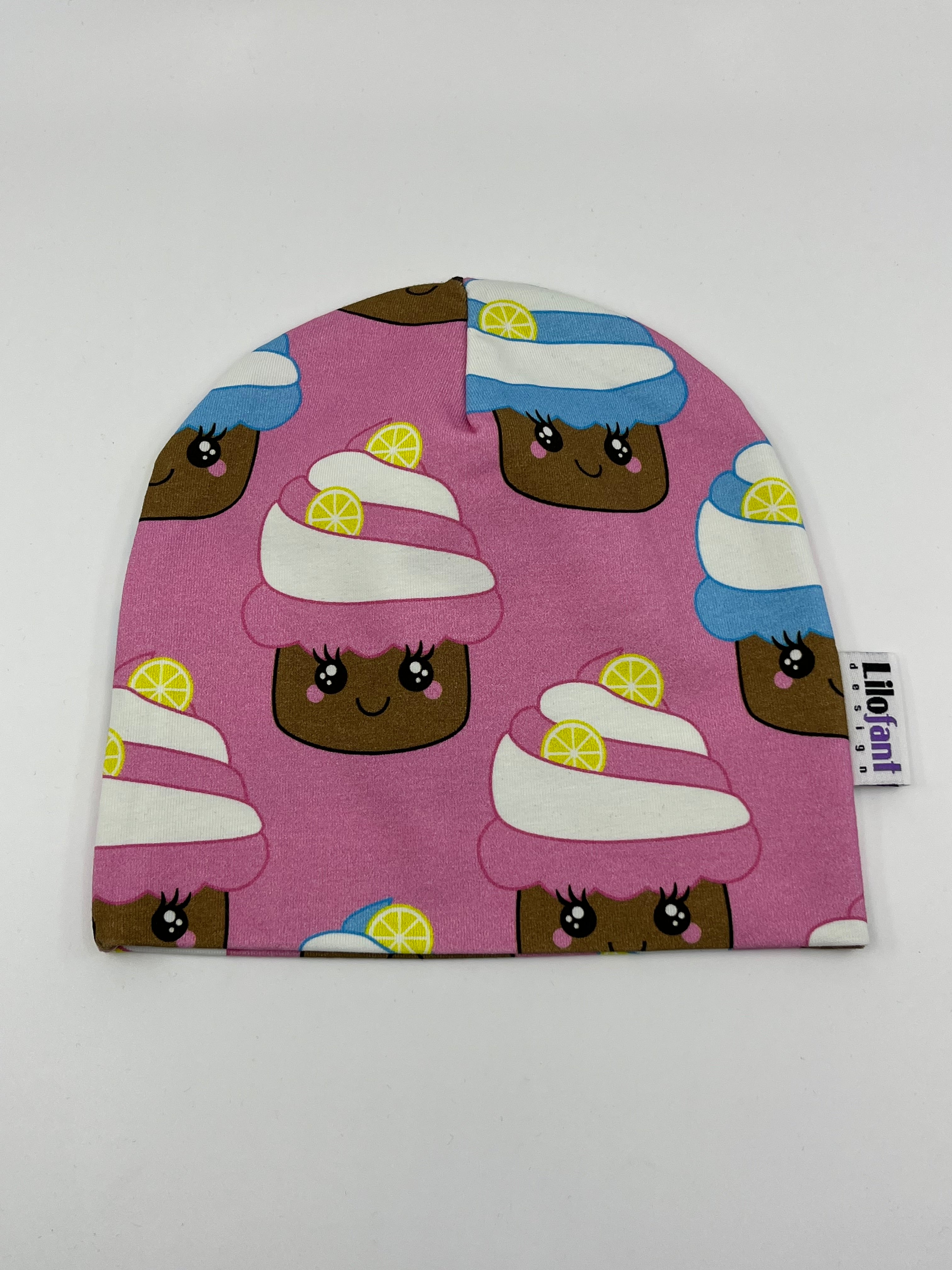 Rosa cupcake mössa (44/46)