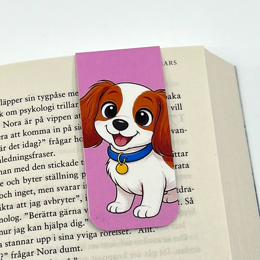 Cavalier king charles spaniel bokmärke