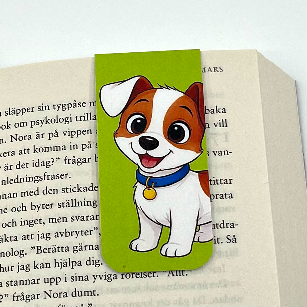 Jack russell terrier släthårig bokmärke
