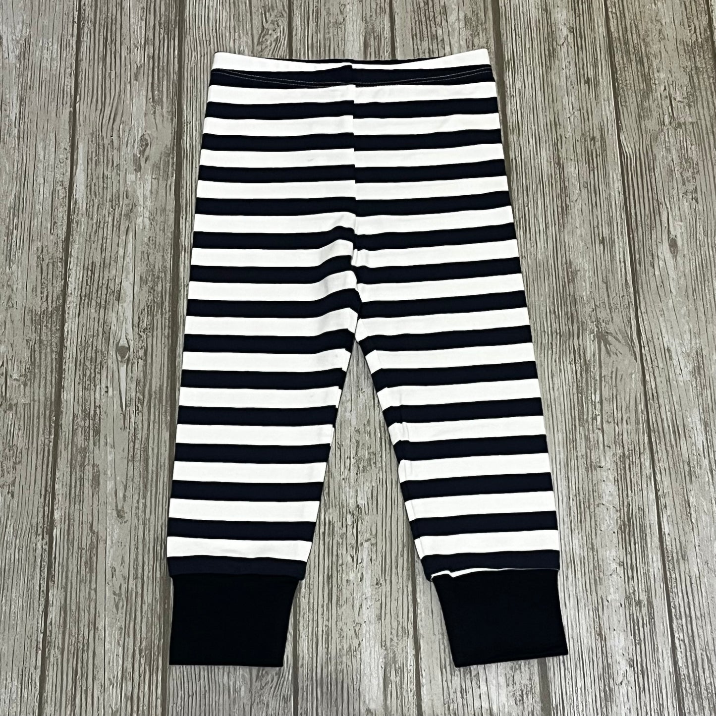 Blå/vita ränder muddbyxor
