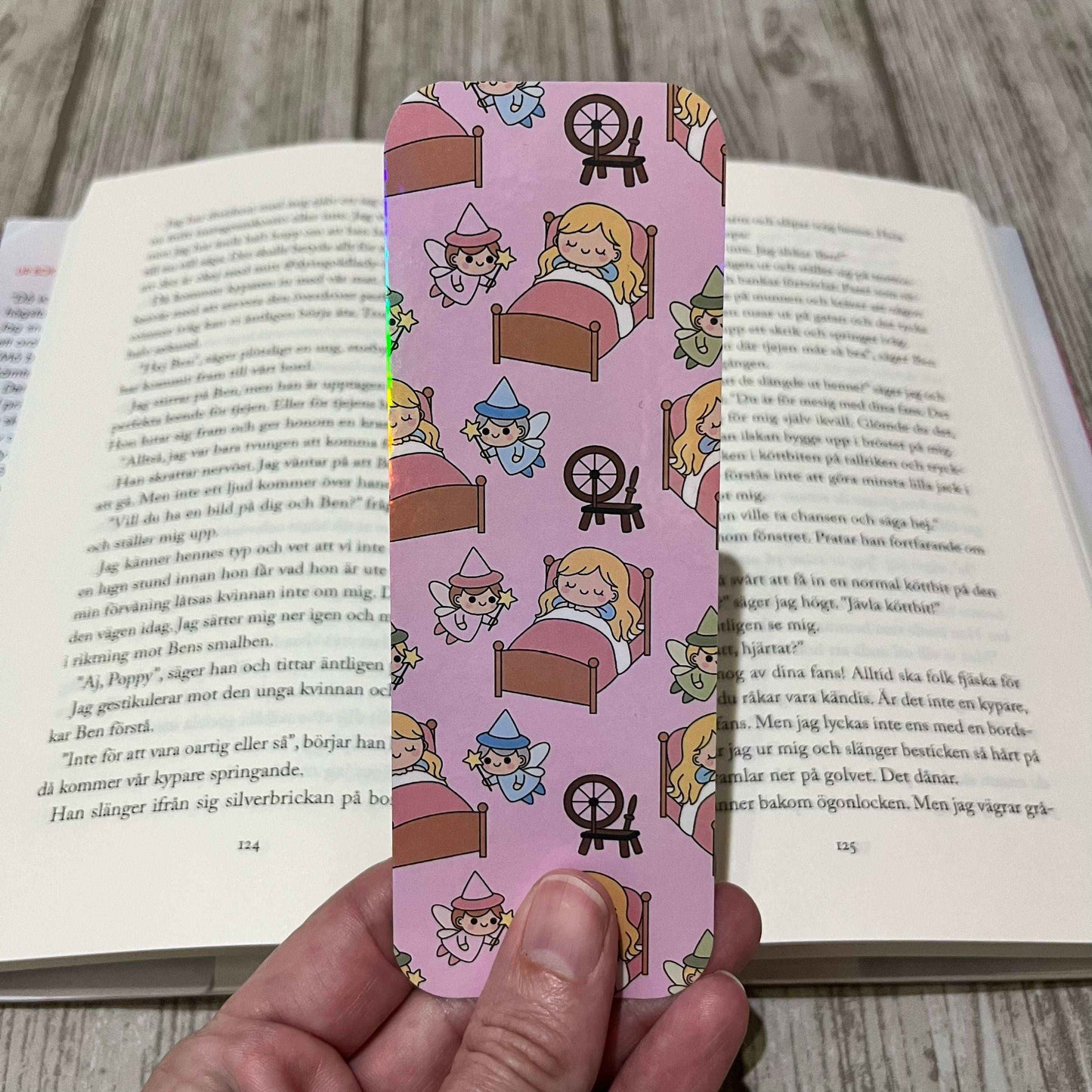 Törnrosa rosa bokmärke