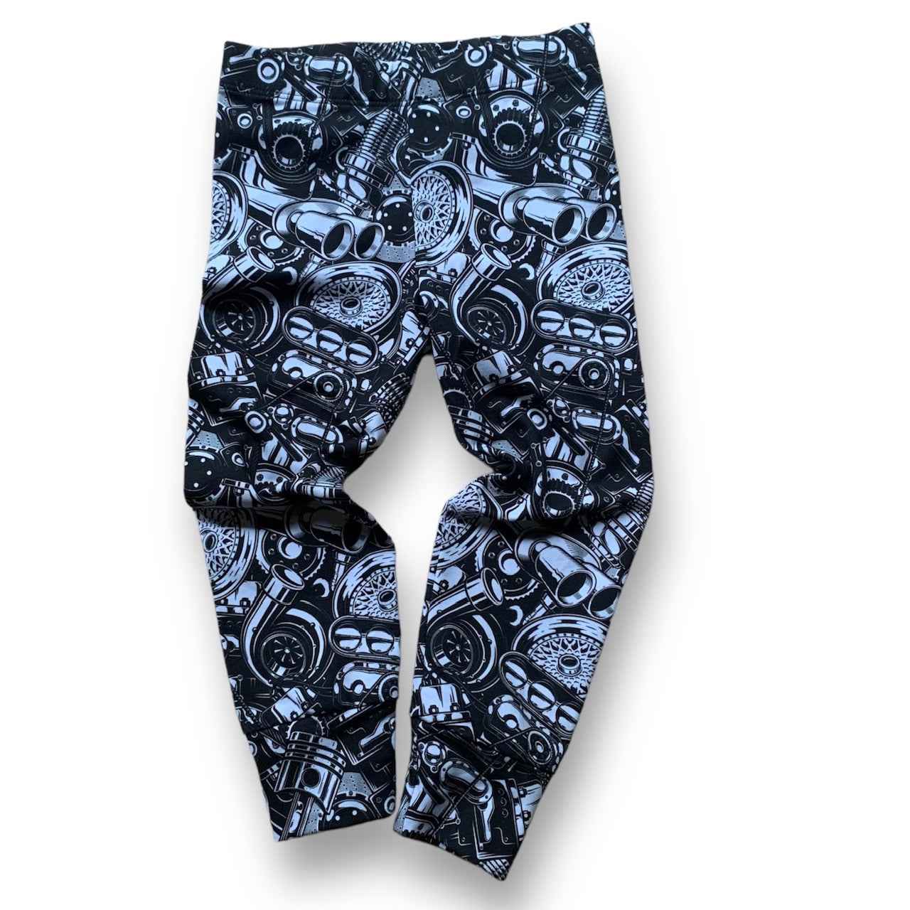 Motordelar muddbyxor