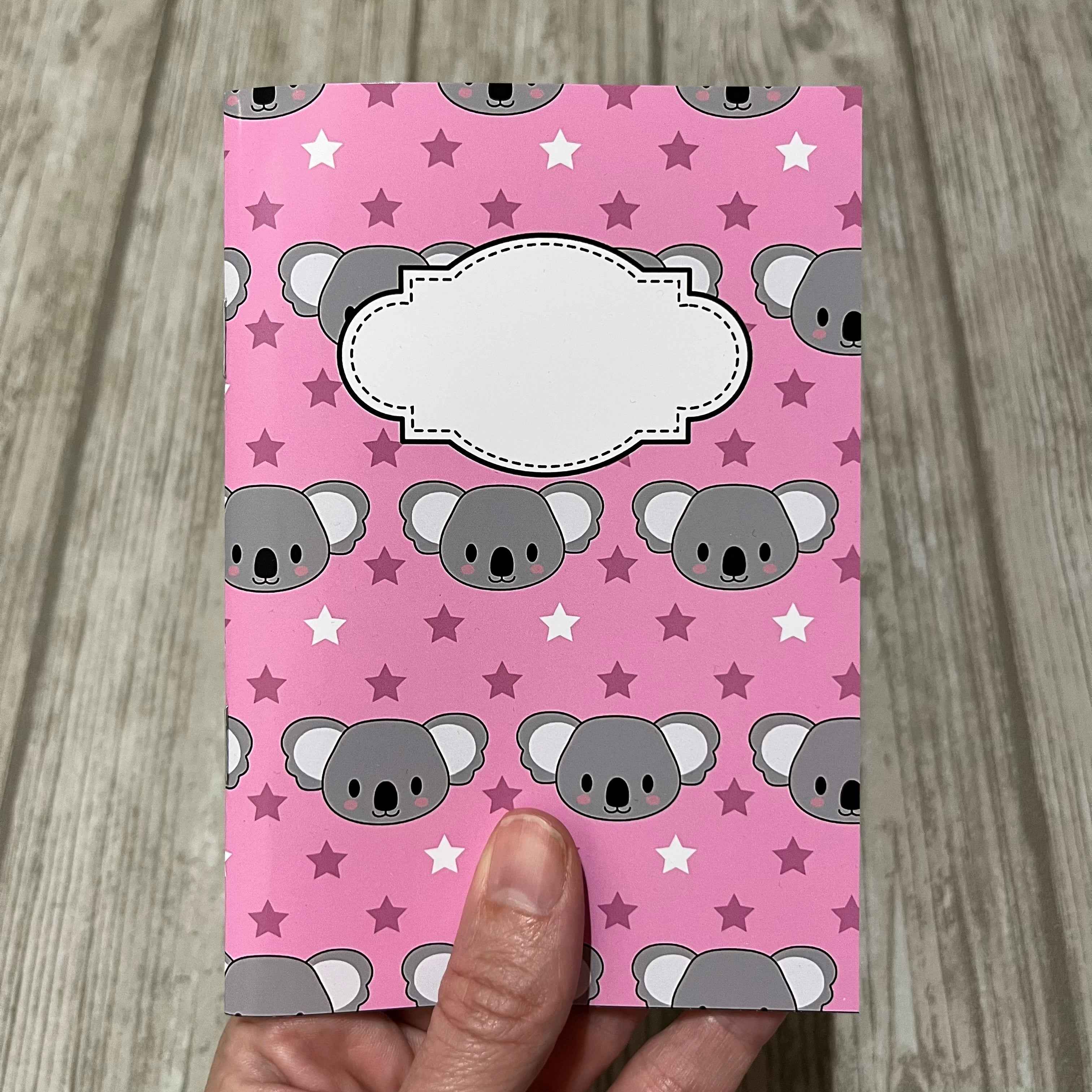 Blå koala A6 anteckningsbok