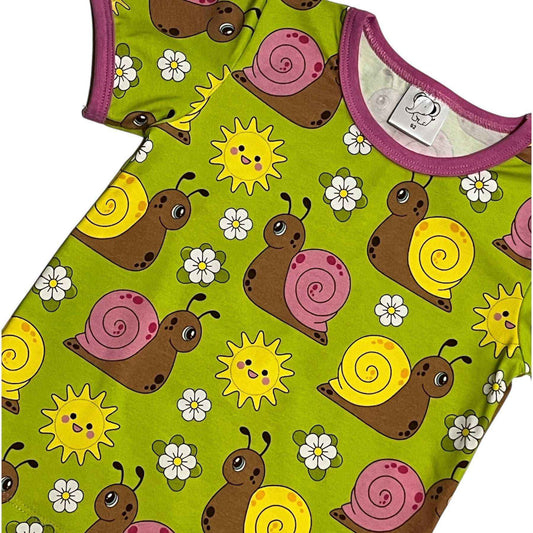 Rosa snigel t-shirt