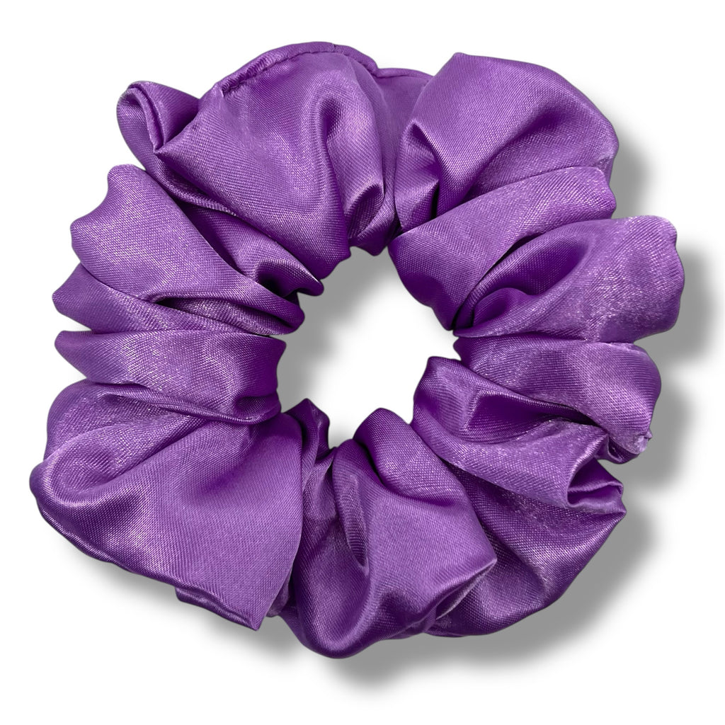 lila classic satin scrunchie