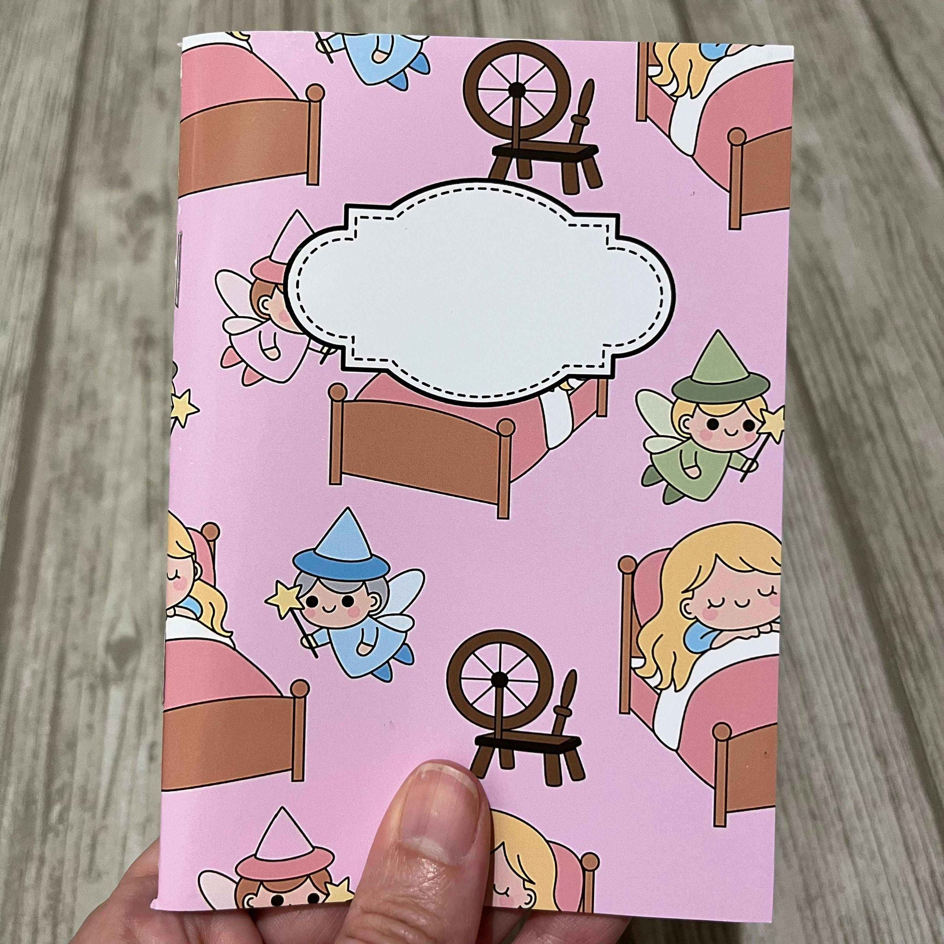 Törnrosa rosa A6 anteckningsbok