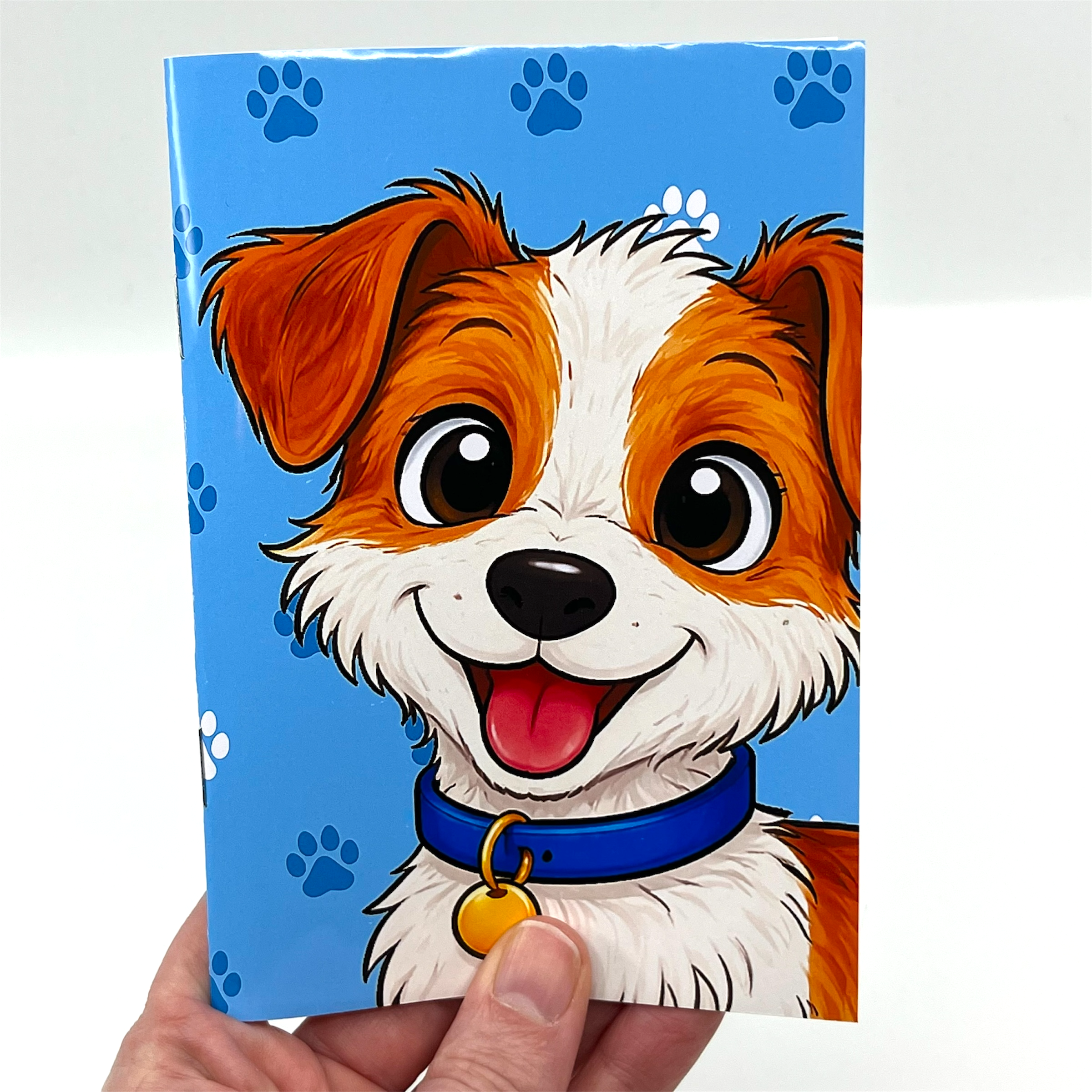 Jack russell terrier strävhårig - anteckningsbok A5