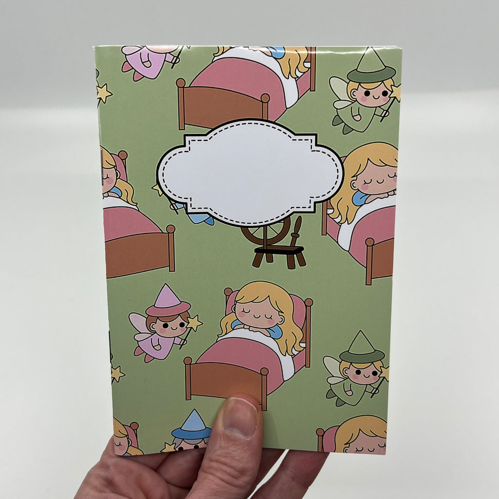 Grön törnrosa - anteckningsbok A5 - Lilofant Design