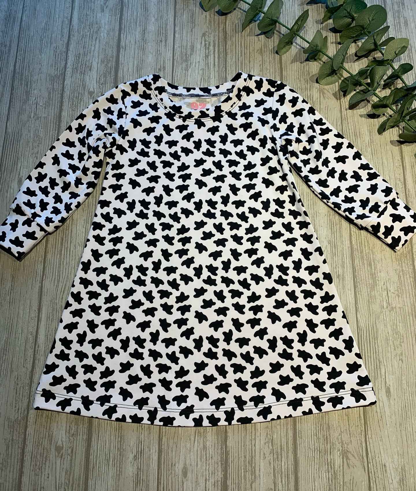 Komönstrad klänning