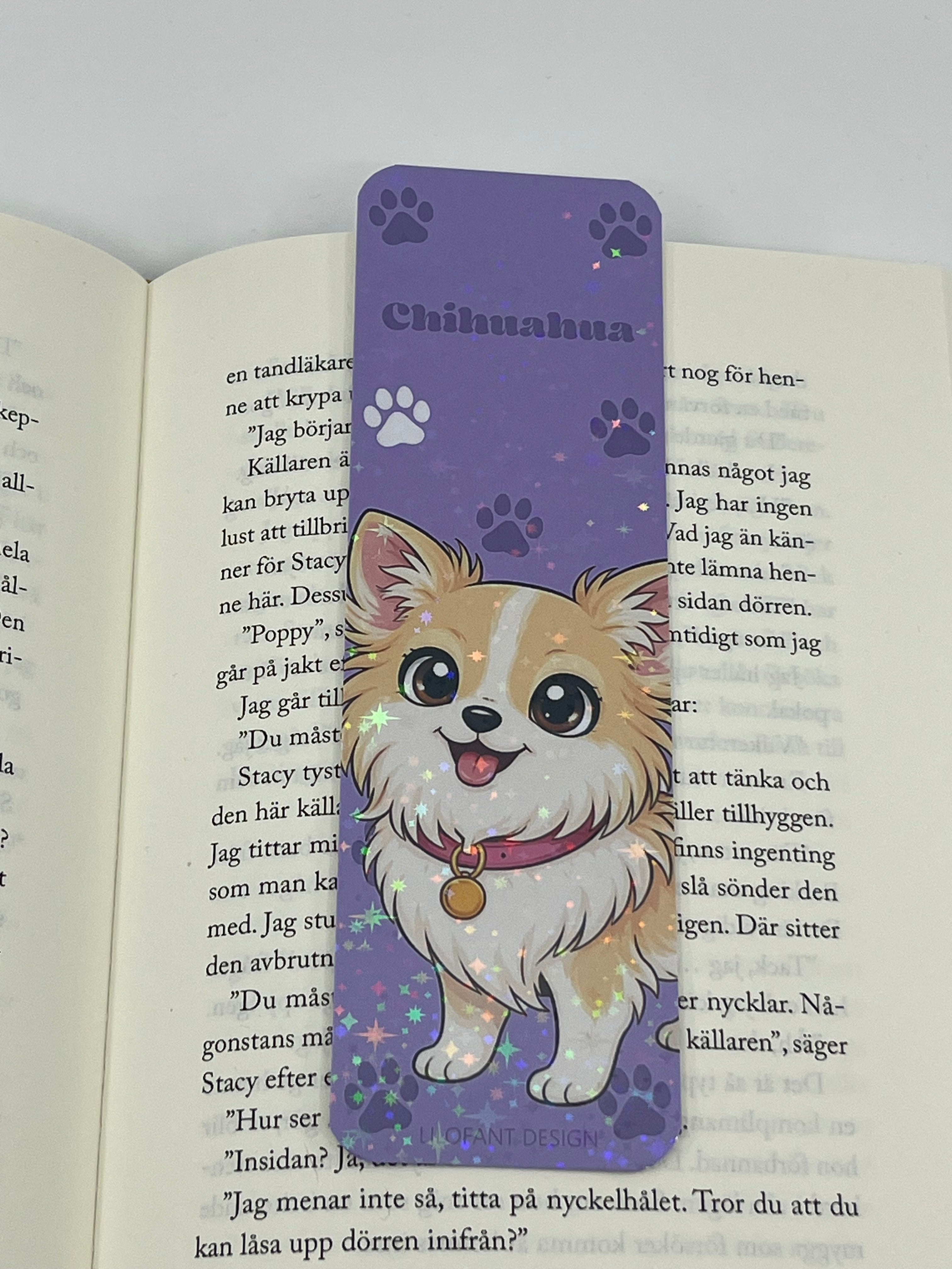 Chihuahua långhårig bokmärke