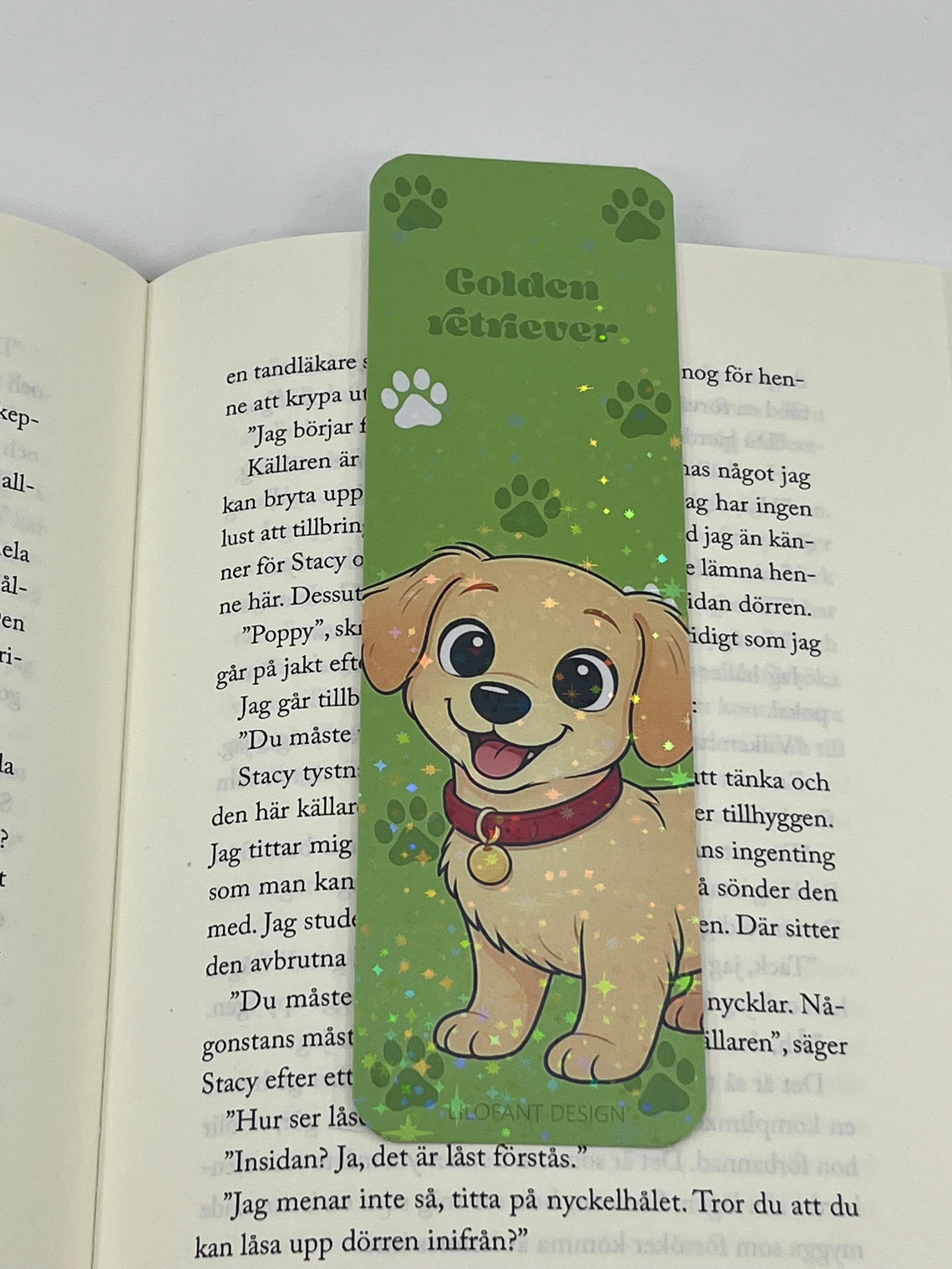 Golden retriever bokmärke