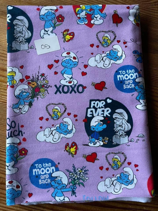 Lavendel smurfarna jersey - 0,5 meter