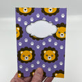 Lila leo the lion - anteckningsbok A5 - Lilofant Design