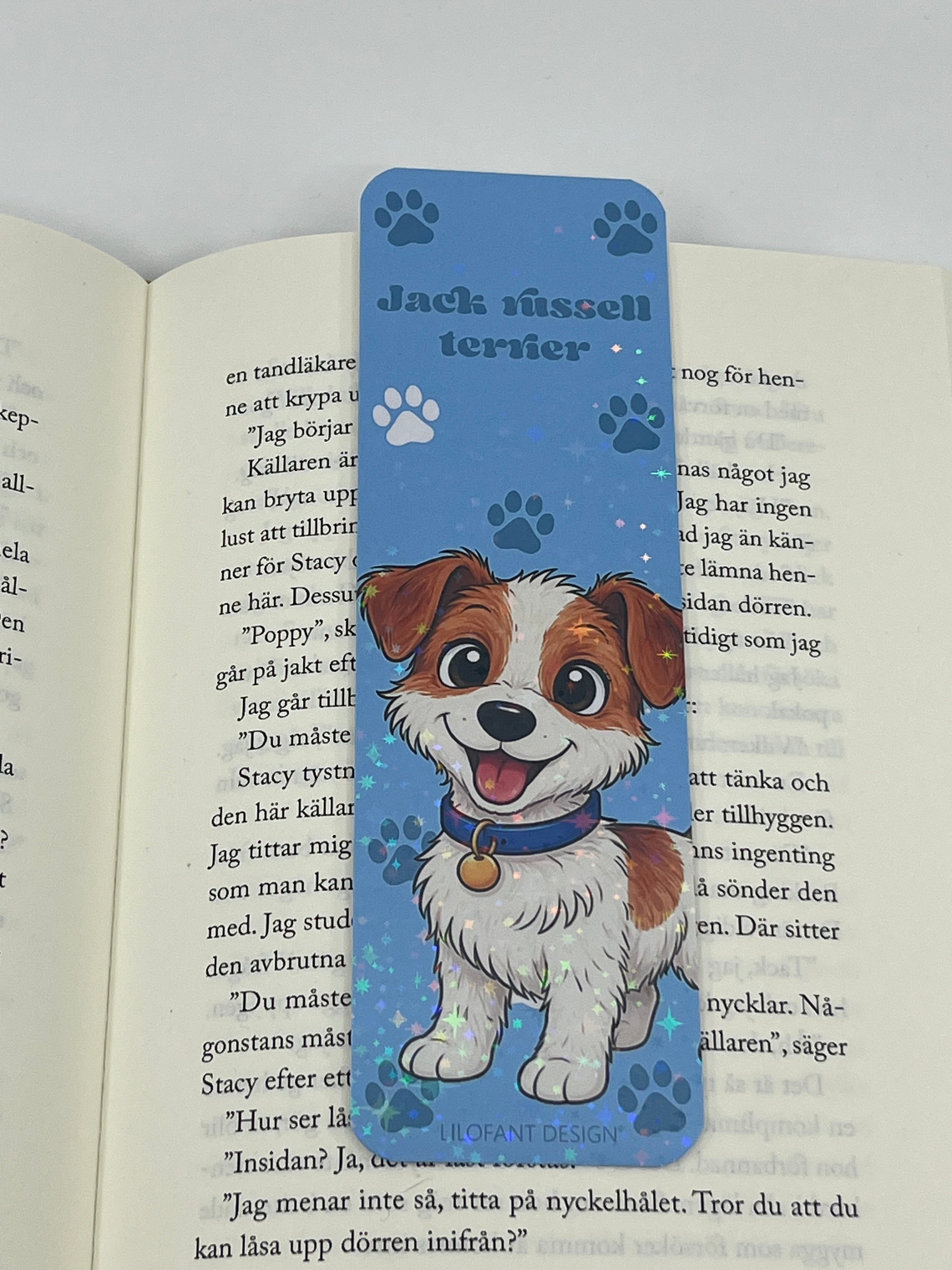 Jack russell terrier strävhårig bokmärke