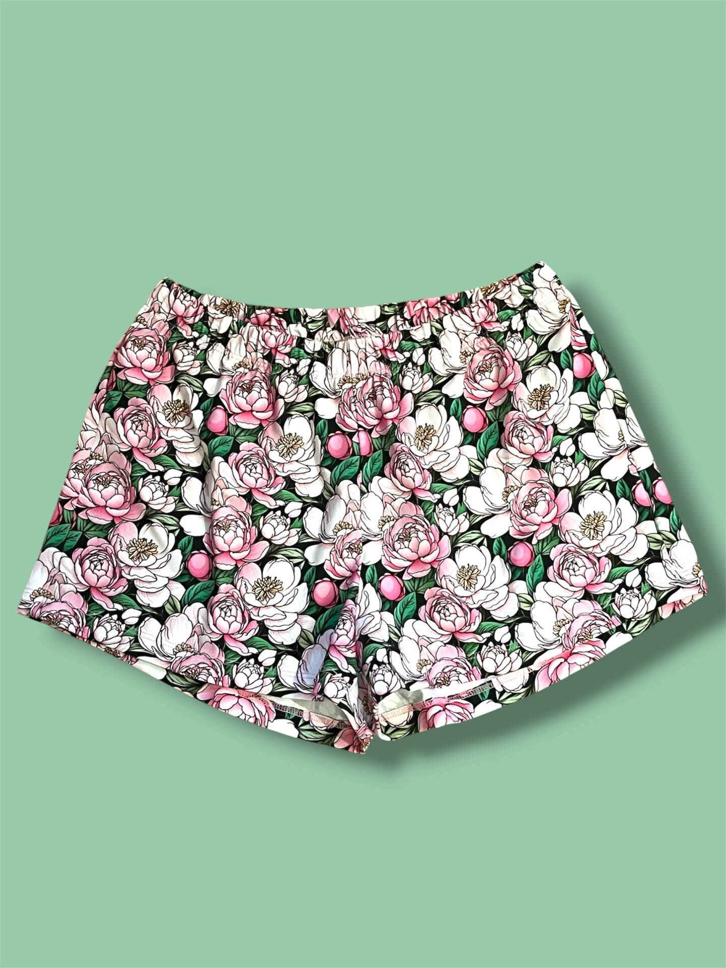 Rosa pioner - pyjamasshorts (small)