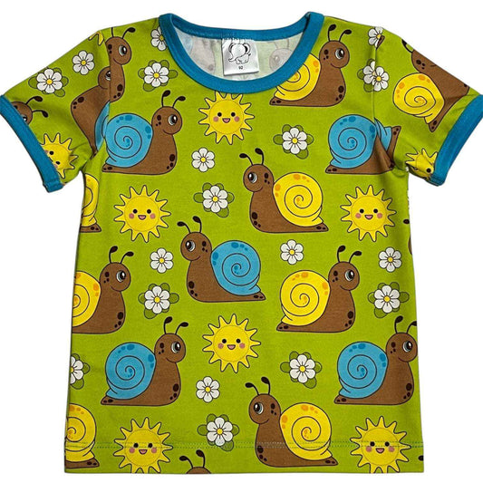 Blå snigel t-shirt