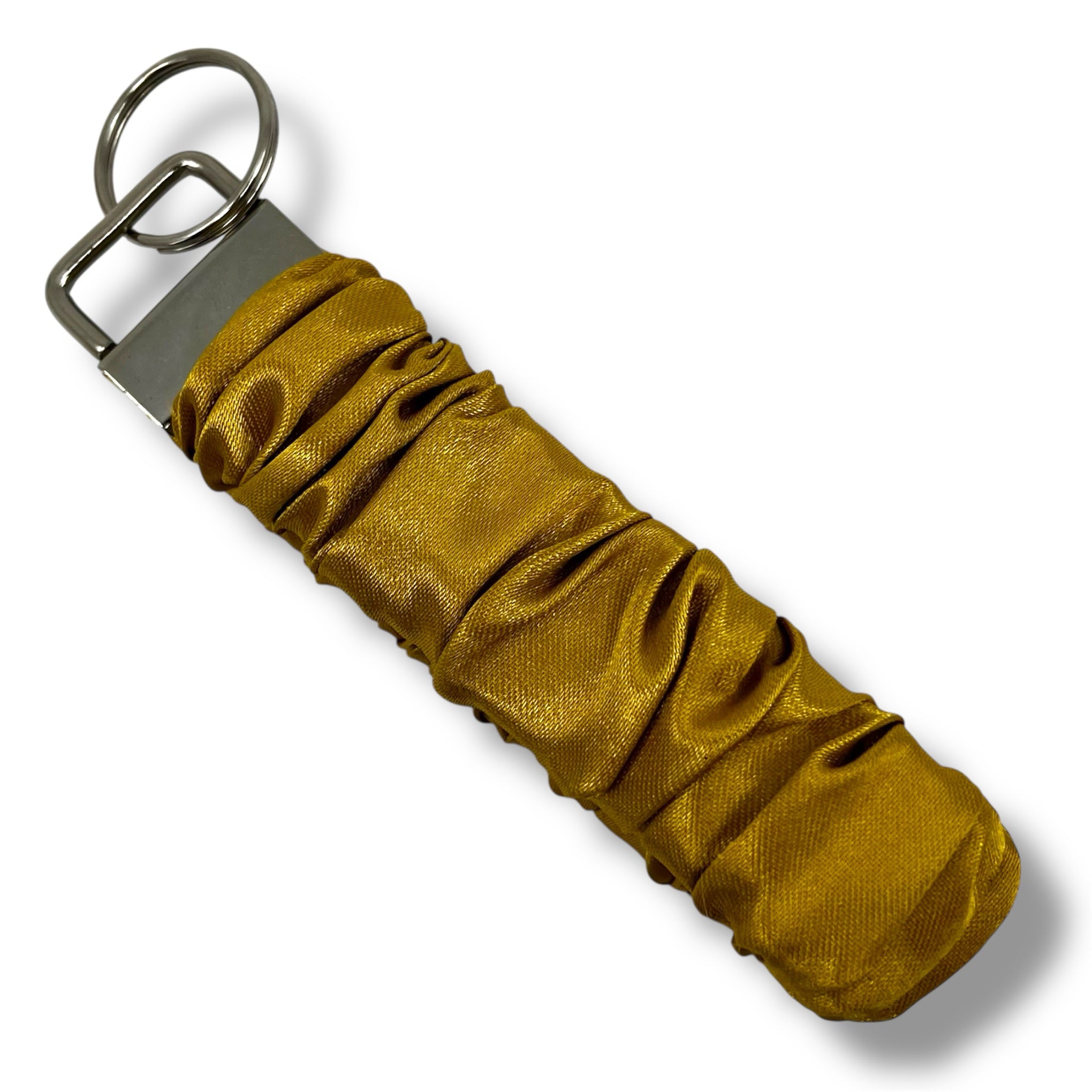Guld scrunchie nyckelring