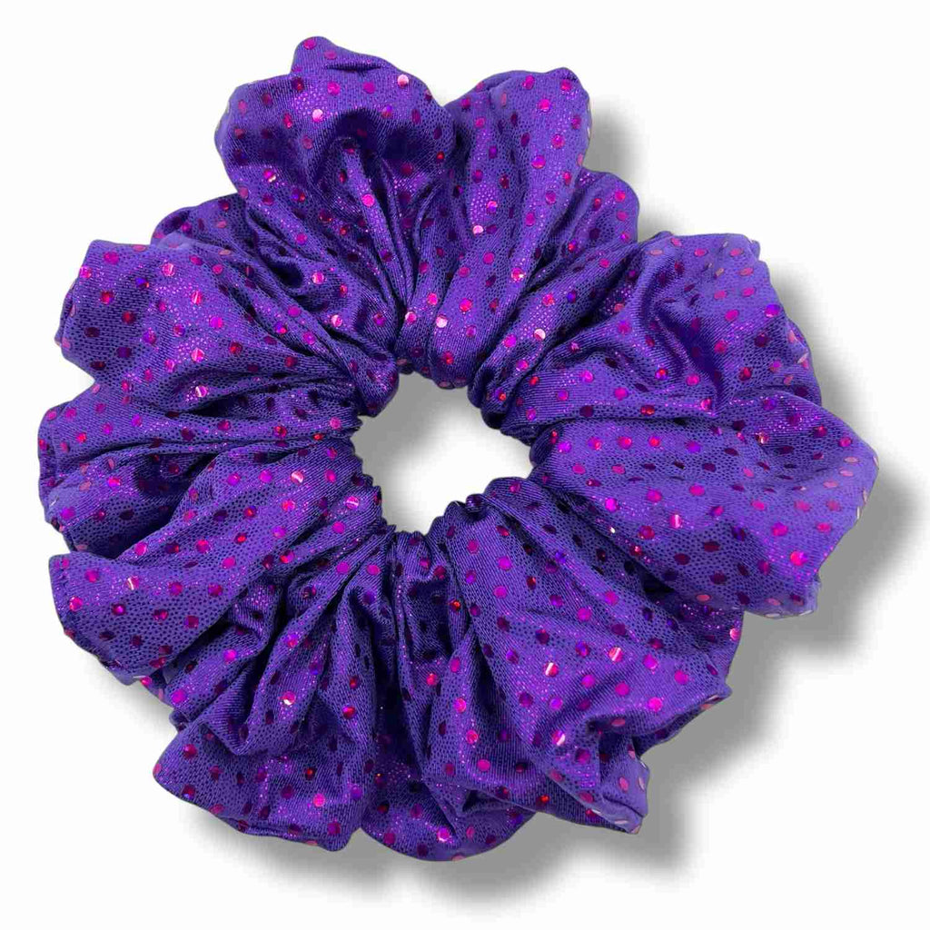 lila glitter xxl scrunchie