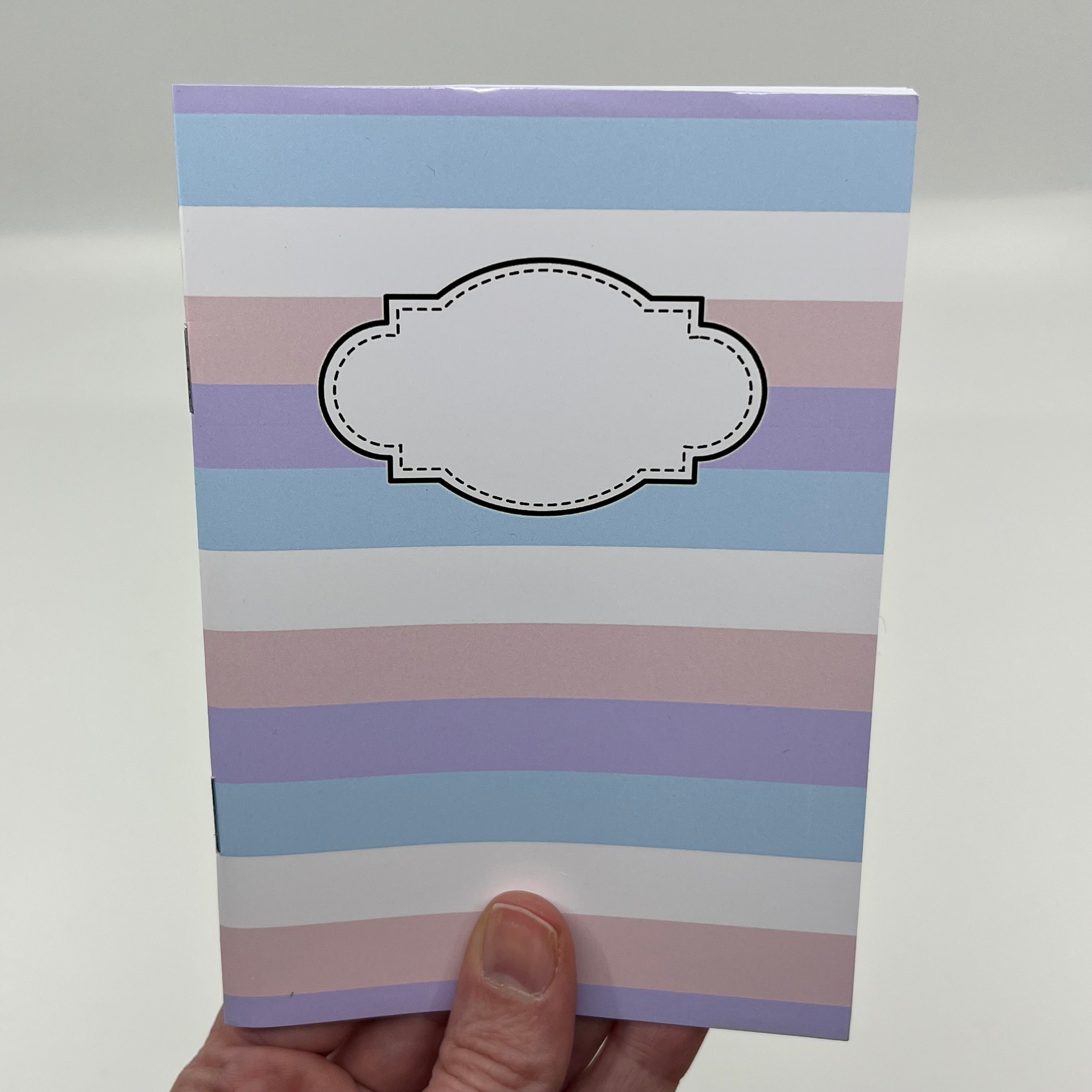 Pastellränder - anteckningsbok A5