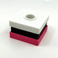 Ljusstake rosa/svart/vit liquorice