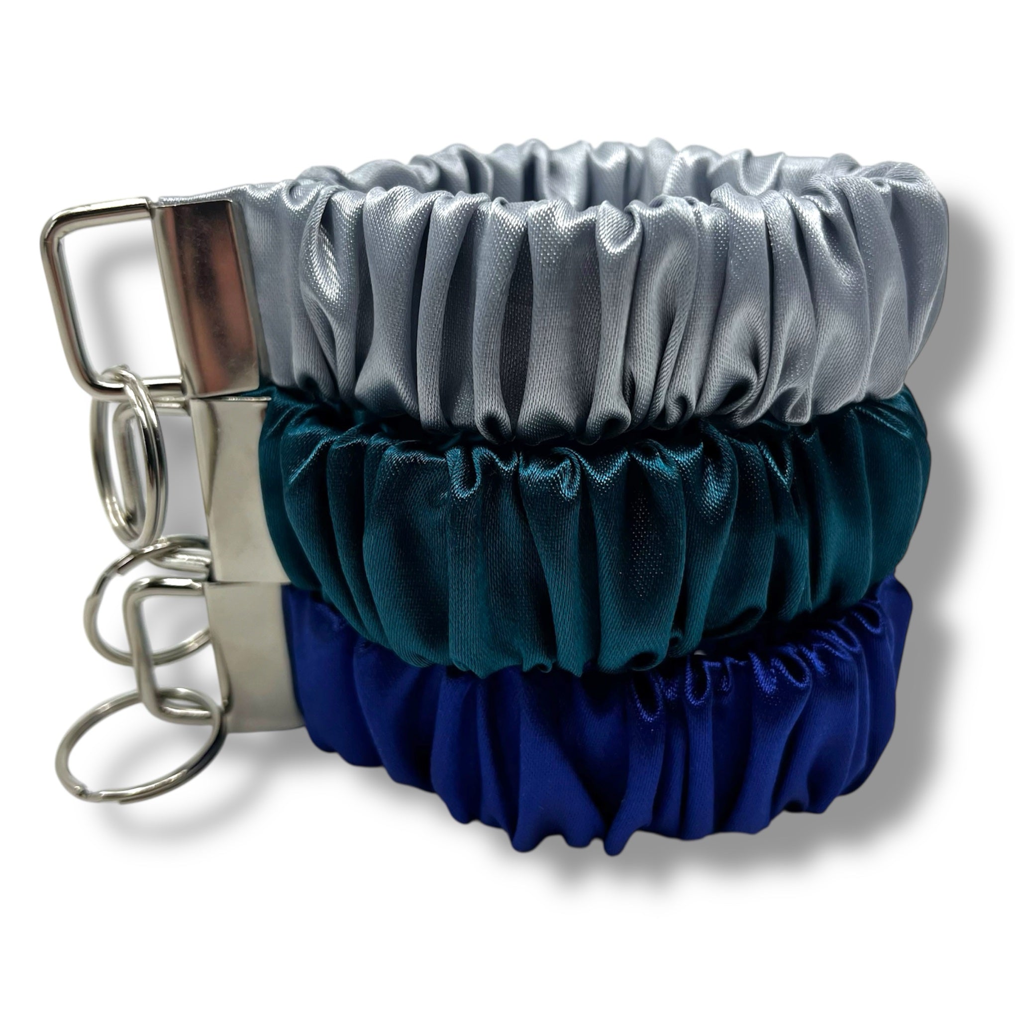 Kornblå scrunchie nyckelring - Lilofant Design