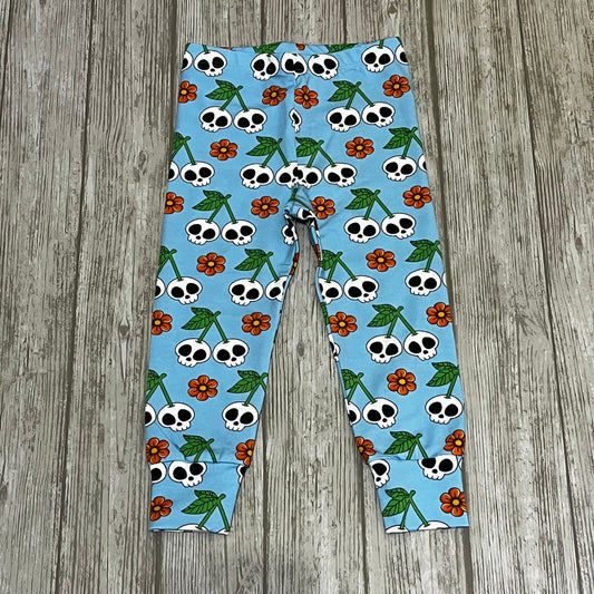 Blå döskallekörsbär muddbyxor