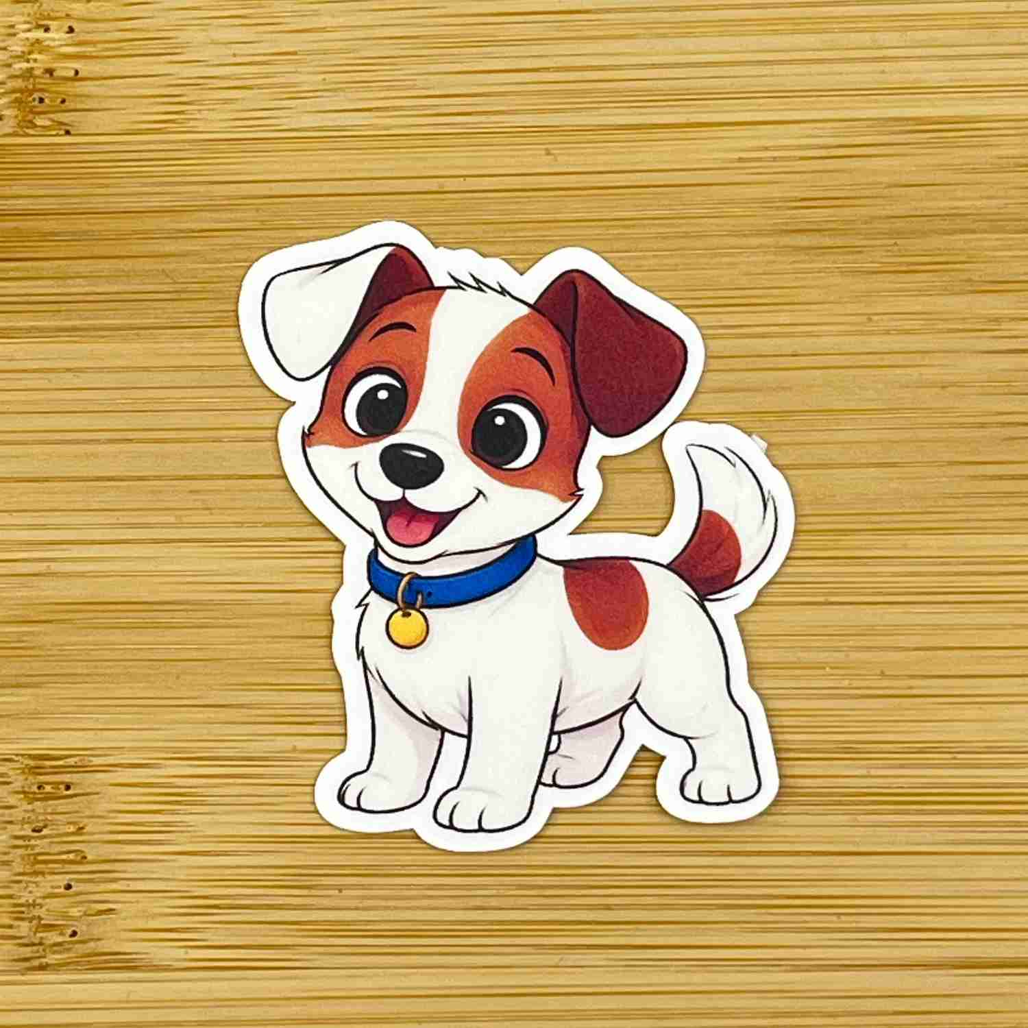 Jack russell terrier släthårig klistermärke - Lilofant Design